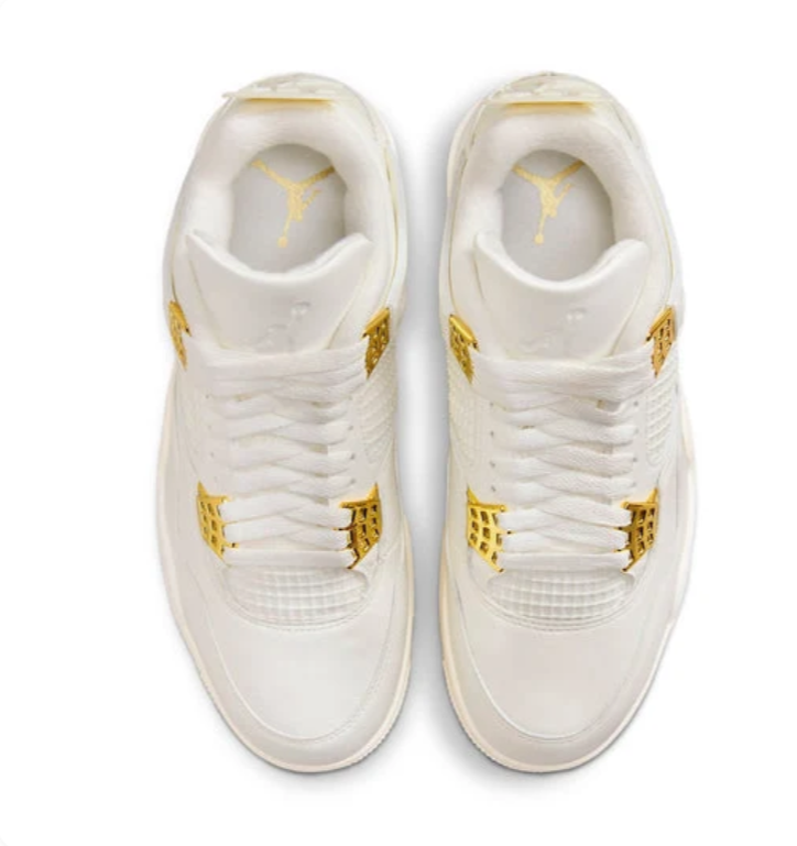 Air Jordan 4 Retro Metallic Gold Iconic Style Footwear