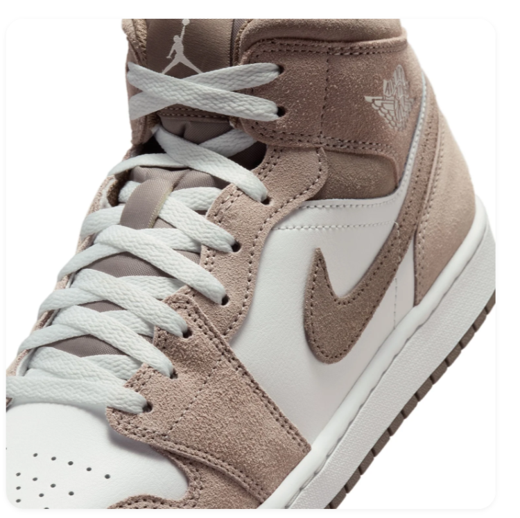 Air Jordan 1 Mid 'Enigma Stone/Olive Grey'