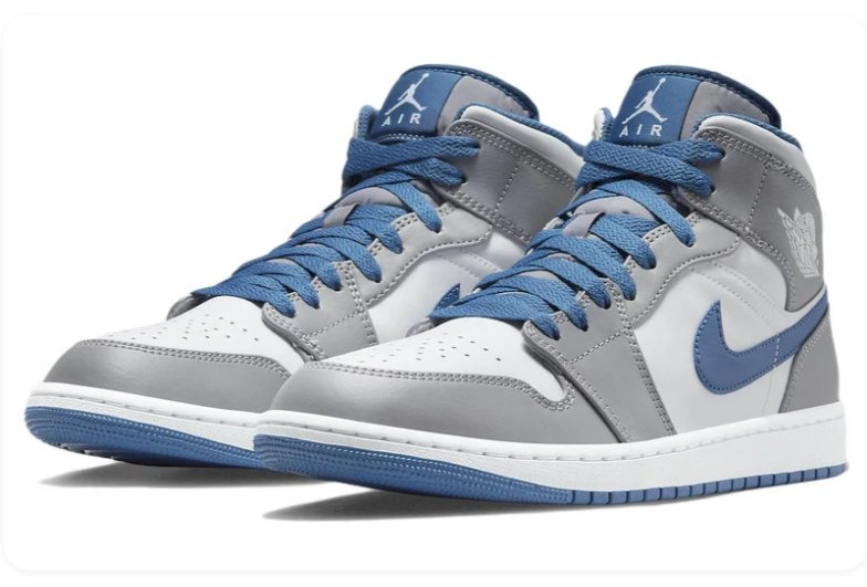 Air Jordan 1 Mid 'Cement Grey True Blue' DQ8426-014