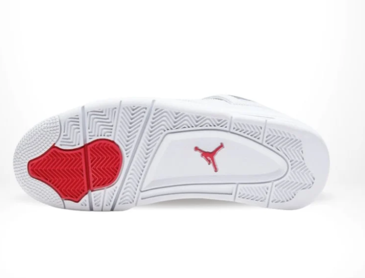 Air Jordan 4 Metallic Pack White Red