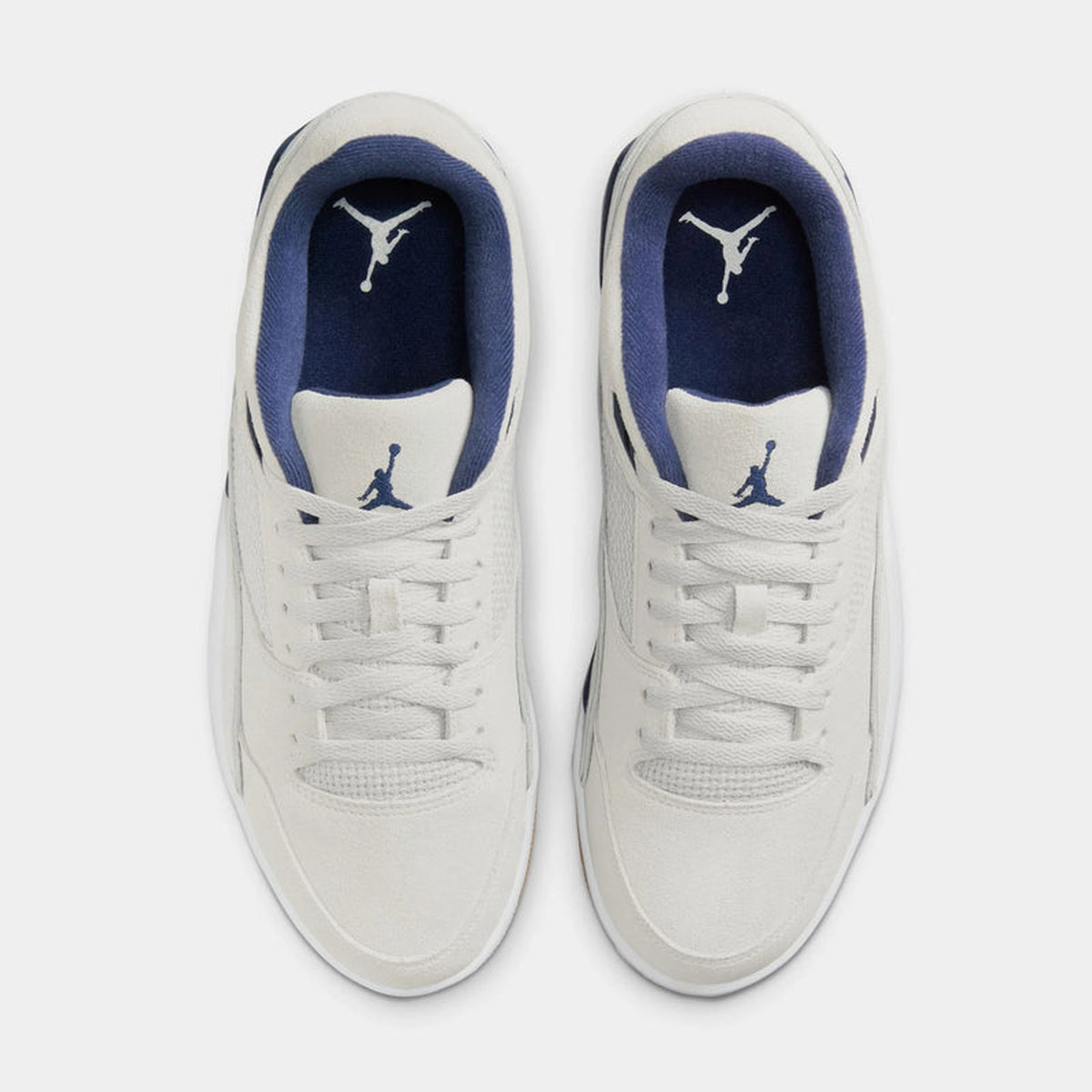 Flight Court Mens Basketball Shoes (Neutral GreyMidnight NavyWhite)